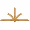 Ekena Millwork Redmond Rough Sawn Timber Gable Bracket, Western Red Cedar, 72"W x 33"H x 2"D x 4"F, 11/12 Pitch GBW072X33X0204RED00RWR - alternate 1
